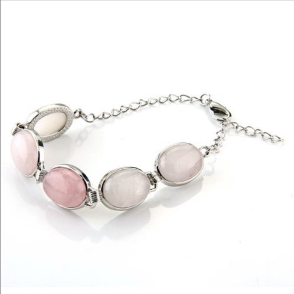 Farah Jewelry Pink and Silver Bracelet